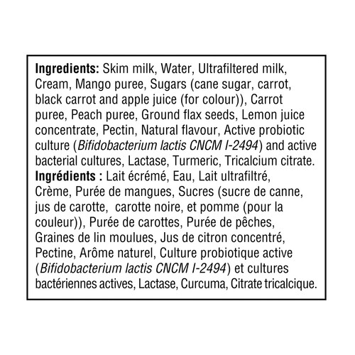 Activia Probiotic Smoothie Peach Mango 190 ml