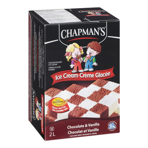 Chapman's Ice Cream Chocolate Vanilla 2 L