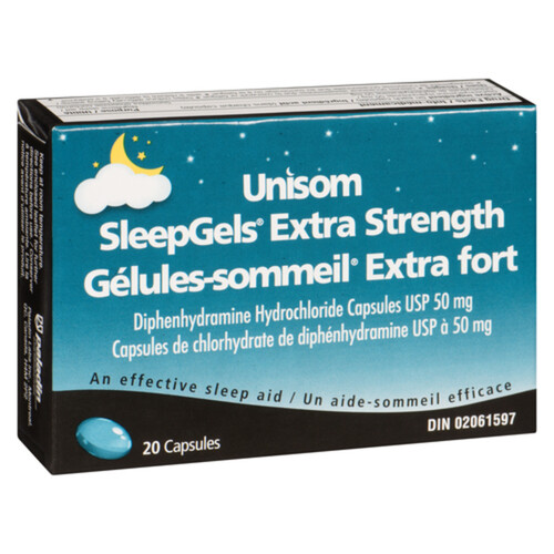 Unisom Sleeping Gel Extra Strength 20 Capsules