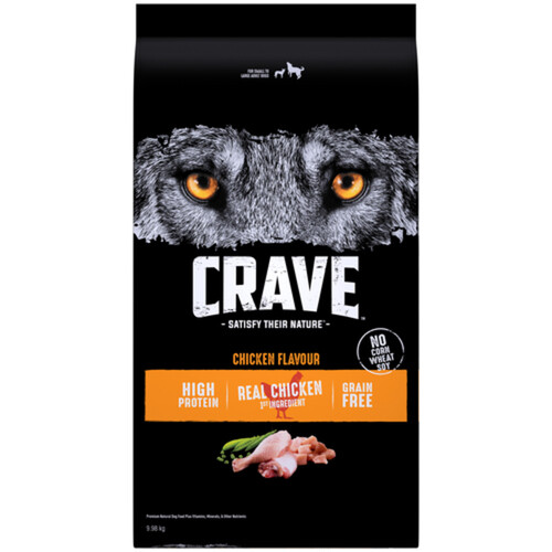 Crave Grain Free Dog Food Chicken Dry 9.98 KG