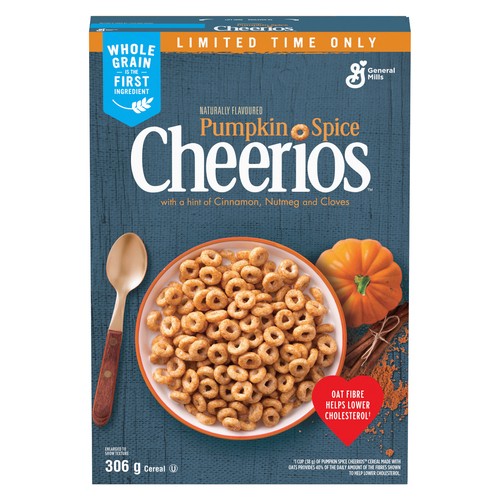Cheerios Cereal Naturally Flavoured Pumpkin Spice 306 g
