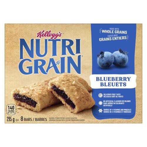 Kellogg's Nutrigrain Cereal Bars Blueberry 8 x 37 g