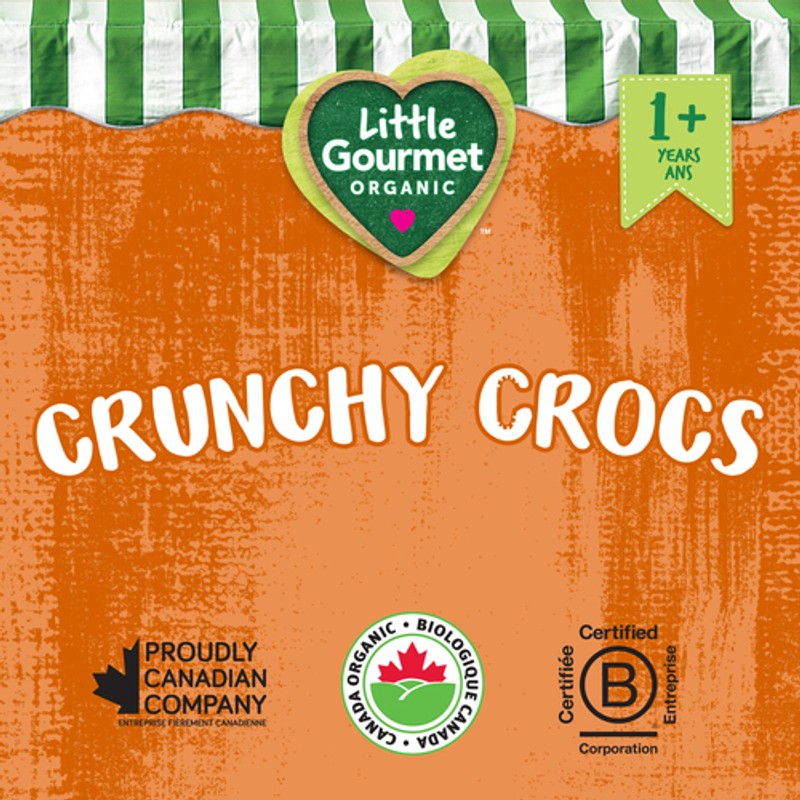 Crocks Snack Little Gourmet Organic Crunchy Crocs Puffed Wholegrain Toddler Snack ...