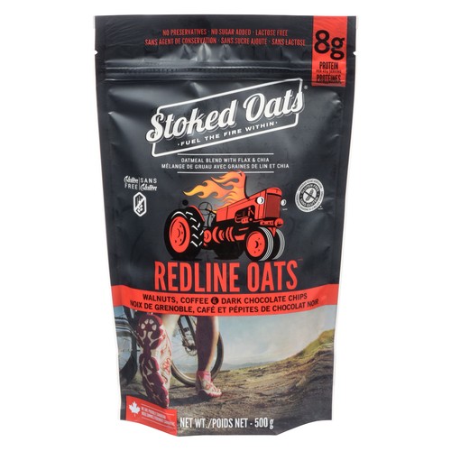 Stoked Oats Lactose-Free Oatmeal Redline Bag Oats 500 g