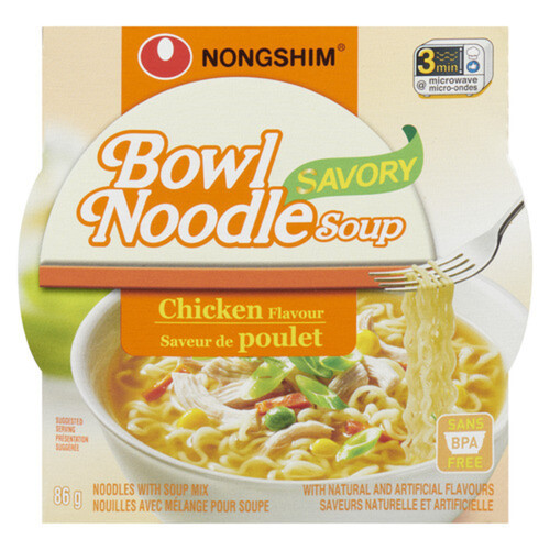 Nong Shim Instant Noodle Soup Bowl Chicken 86 g