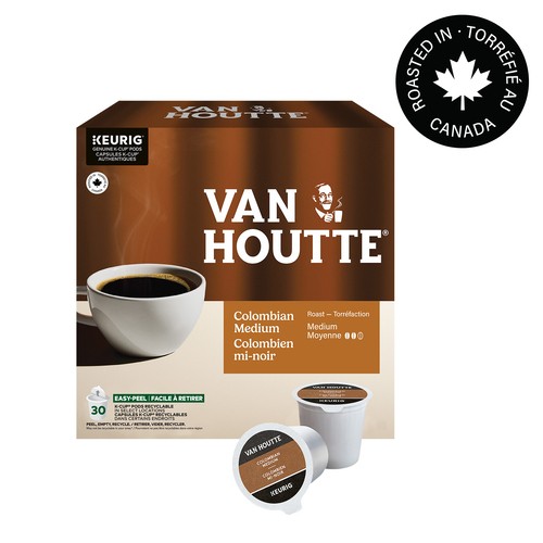 Van Houtte Coffee Pods Colombian Medium Roast 30 K-Cups 285 g