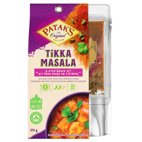 Patak's 3-Step Cooking Sauce Kit Tikka Masala 313 g