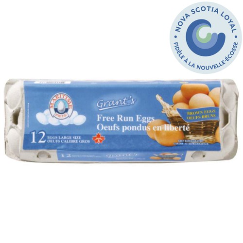 Maritime Pride Brown Eggs Free Run Large 12 Count