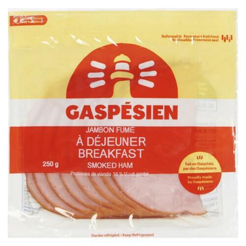 Gaspesien Deli Breakfast Smoked Ham 250 g