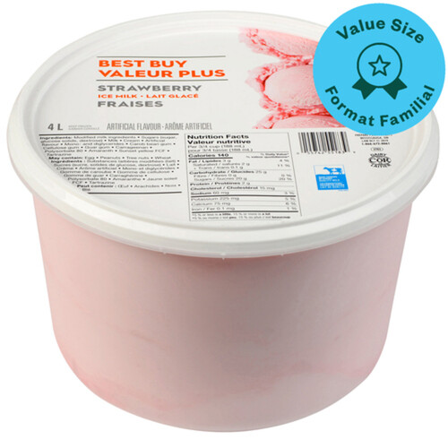 Best Buy Ice Milk Strawberry 4 L