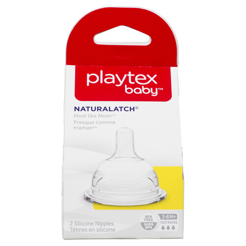 Playtex Baby™ Naturalatch Silicone Nipples Fast Flow 2 EA