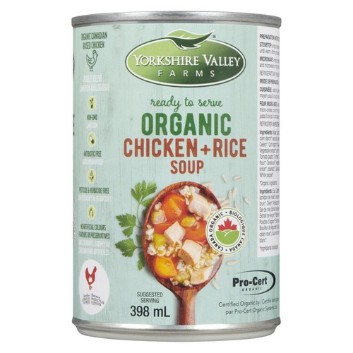 Yorkshire Valley Farms Organic Canned Soup Chicken Noodle 398 ml