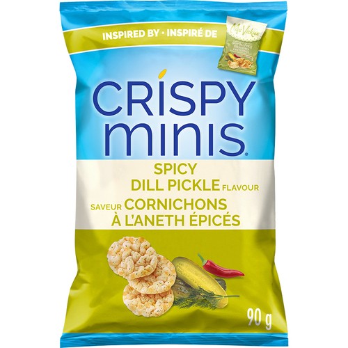 Quaker Crispy Minis Brown Rice Cakes Spicy Dill Pickle 90 g