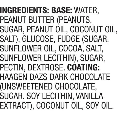 Häagen-Dazs Dairy-Free Frozen Dessert Bars Peanut Butter Dark Chocolate 3 x 88 ml