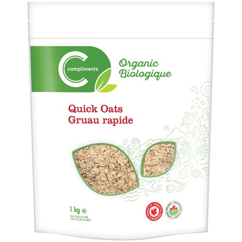 Compliments Organic Quick Oats 1 kg