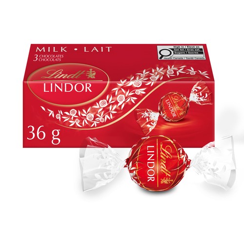 Lindt Lindor Milk Chocolate Truffles 3 Pack 36 g