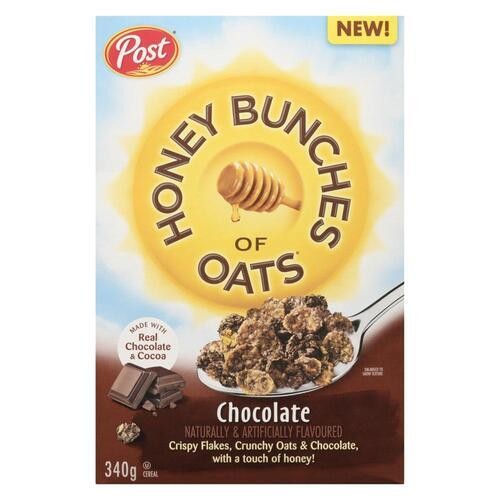 Post Honey Bunches Of Oats Cereal Chocolate 340 g