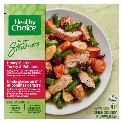 Healthy Choice Gourmet Steamers Frozen Entrée Honey Glazed Turkey & Potatoes 269 g