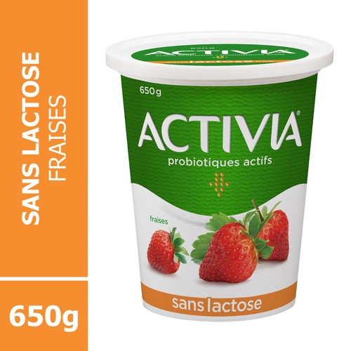 Activia LactoseFree Yogurt With Probiotics Strawberry Flavour 650 g