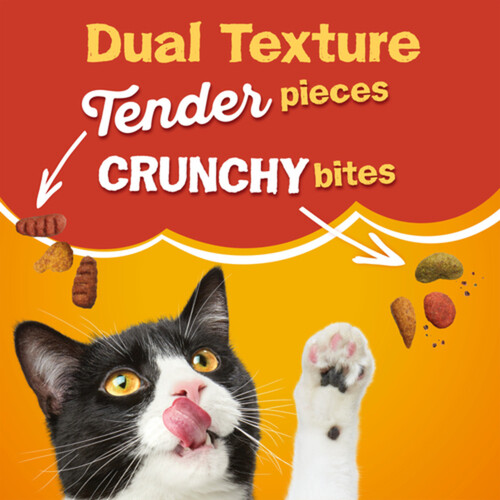 Friskies Grillers Dry Cat Food Meaty Tenders and Crunchy Bites 1.4 kg