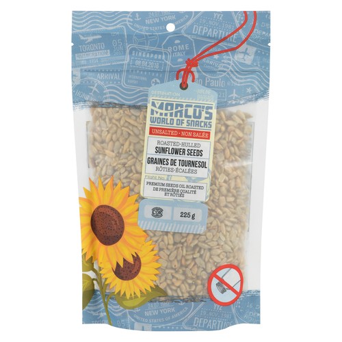 Marco's World Of Snacks Sunflower Seeds Roasted Hulled Unsalted 225 g