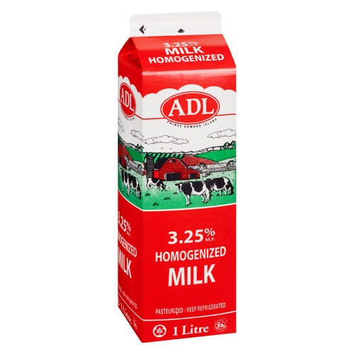 ADL 3.25% Milk  Homogenized 1 L