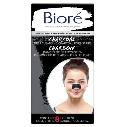Biore Charcoal Deep Cleansing Pore Nose Strips 8 EA