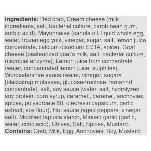 True North Seafood Company Frozen Crab Dip 227 g