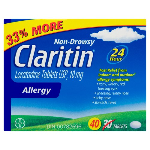 Claritin 30 + Trial 10 Allergy Tablets 40 EA