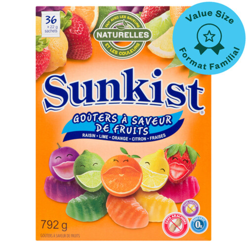 Sunkist Gluten-Free Fruit Snacks Assorted 792 g