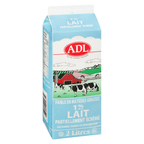 ADL Milk 1% Partly Skimmed 2 L