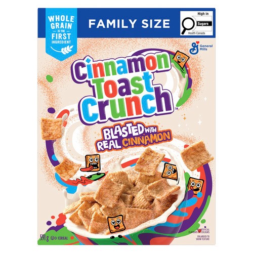 Cinnamon Toast Crunch Cereal Whole Grains Family Size 591 g