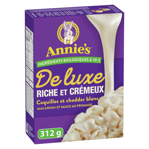 Annie's Mac and Cheese White Cheddar Deluxe Rich and Creamy 312 g
