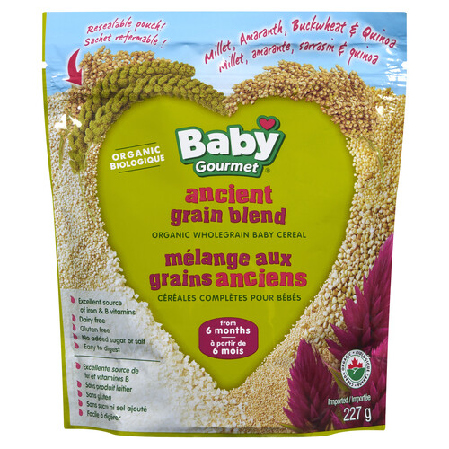 Baby Gourmet Organic Ancient Grains Blend Baby Cereal 227 g