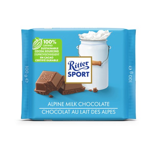 Ritter Sport Chocolate Bar Alpine Milk 100 g