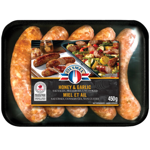 Olymel Frozen Sausages Honey Garlic 450 g