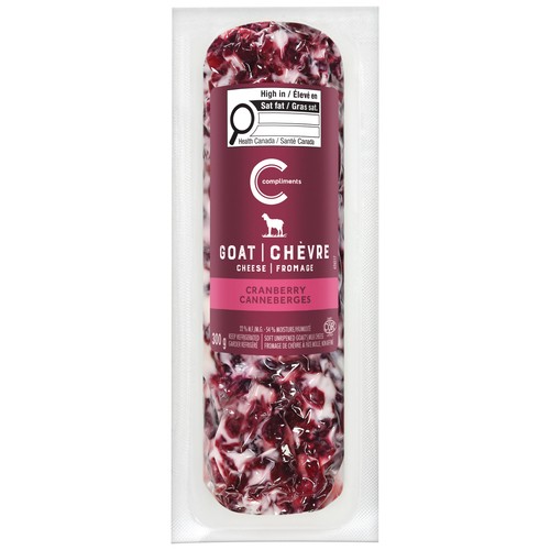 Compliments Goat Cheese Log Cranberry 300 g
