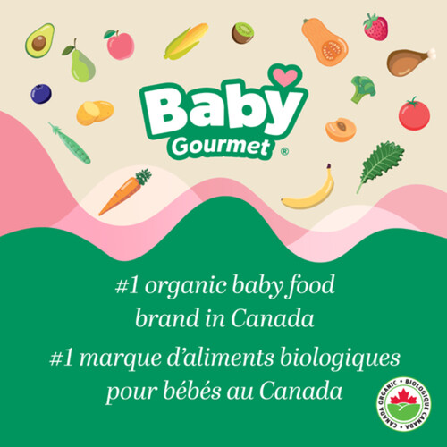Baby Gourmet Organic Baby Food Gingery Pear, Spinach & Whole Grains 128 ml