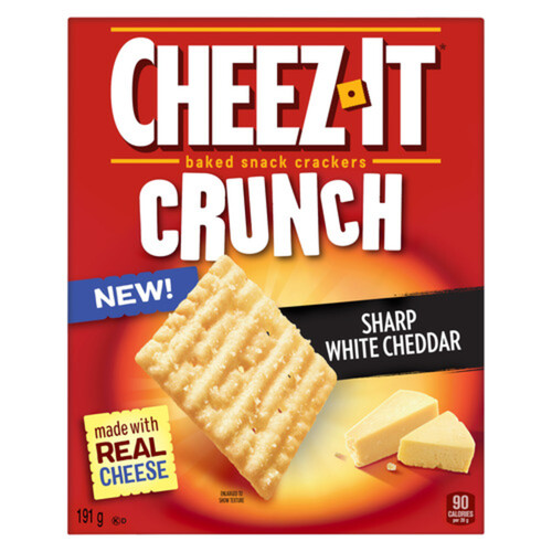 Kellogg's Cheez-It Crackers Sharp White Cheddar 191 g