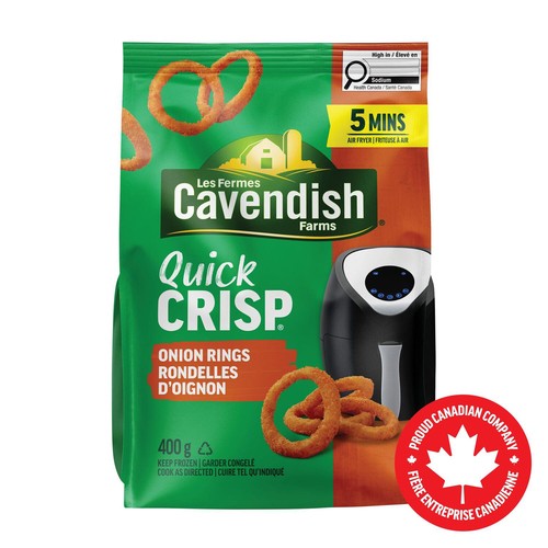Cavendish Farms Quick Crisp Frozen Onion Rings 400 g