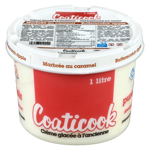 Coaticook Gluten-Free Ice Cream Butterscotch Ripple 1 L