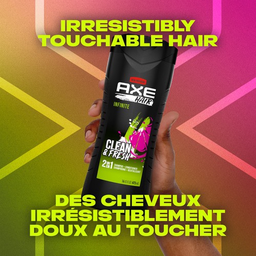AXE Hair Infinite 2 In 1 Shampoo + Conditioner Clean & Fresh 473 ml