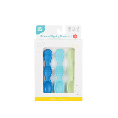 Bumkins Dipping Spoon Gumdrop Silicone 3 Pack