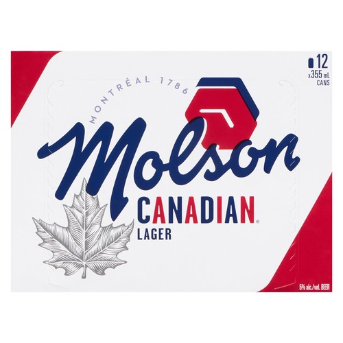 Molson Canadian Beer 5% Alcohol 12 x 355 ml (cans)