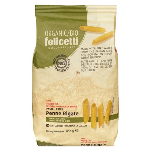 Felicetti Organic Durum Wheat Semolina Pasta Penne Rigate 454 g