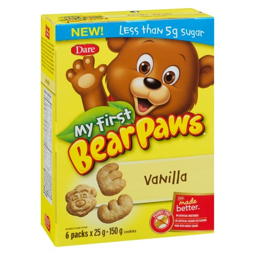 Dare My First Bear Paws Cookies Vanilla 150 g