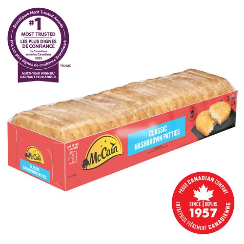 McCain Frozen Hashbrown Potato Patties Classic 20 Count
