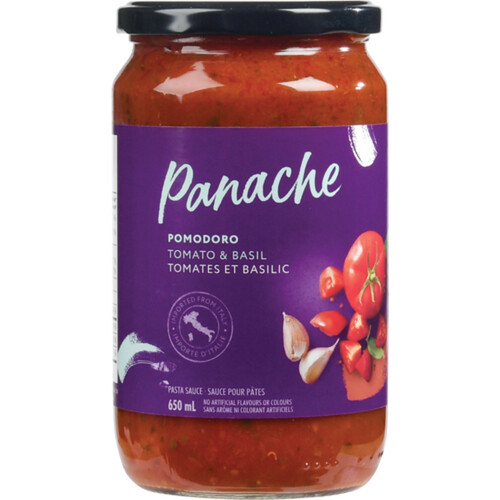 Panache Pasta Sauce Pomodoro Tomato & Basil 650 ml