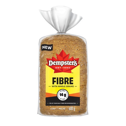 Dempster's Bread Fibre With Whole Grains 600 g