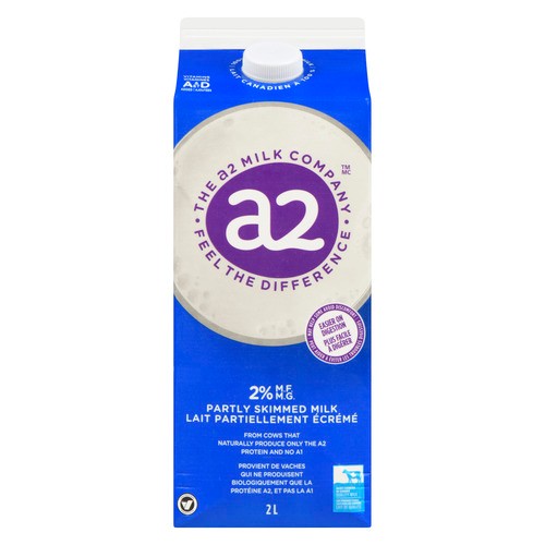 A2 2% Milk Partly Skimmed  2 L